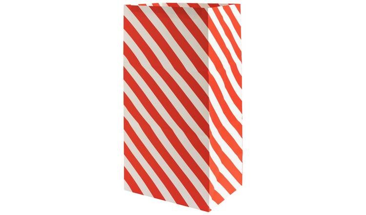 Argos Home Red Candy Stripe Paper Bags - McGrocer