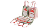 Argos Home Small Santa Stripe Christmas Gift Bags - 6 Pack - McGrocer