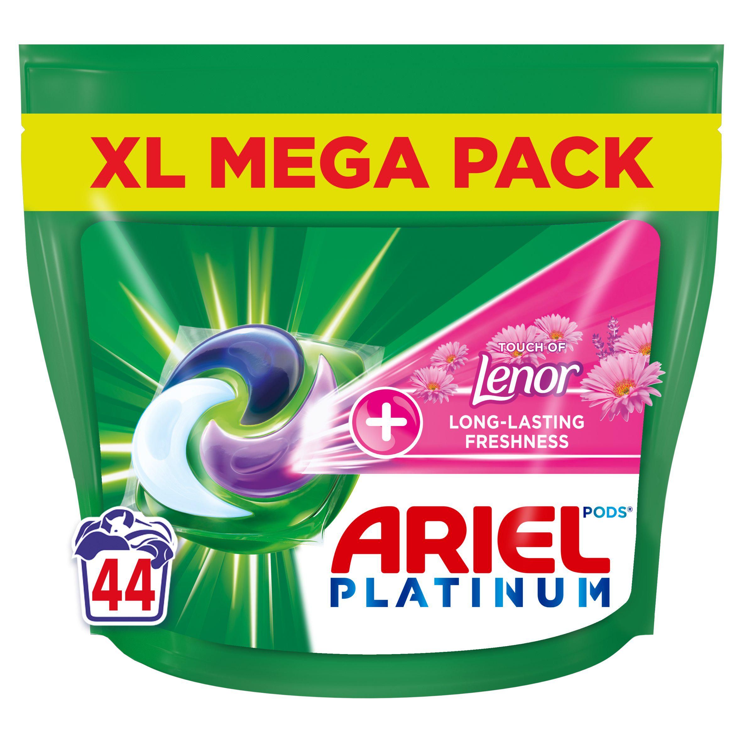 Ariel All-in-1 Pods Washing Liquid Capsules Plus Lenor 44 Washes - McGrocer