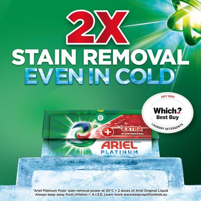Ariel Platinum Stain Removal All-in-1 Pods Washing Capsules 44 Washes 44 per pack - McGrocer