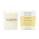 AromaWorks London Light Range - Mandarin & Vetivert 10cl Candle - McGrocer