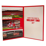 Arsenal FC Birthday Card With Stickers (22cm x 15cm) - McGrocer