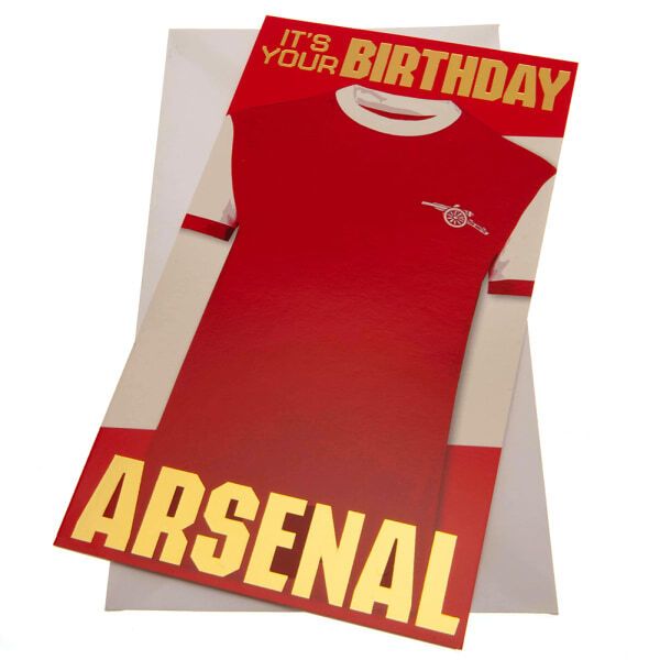 Arsenal FC Retro Birthday Card (22cm x 12cm) - McGrocer