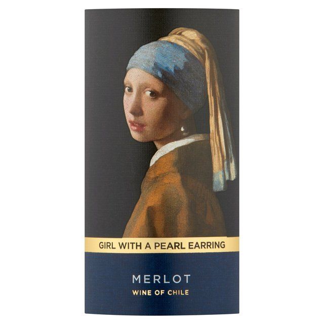 Art of Wine Girl with a Pearl Earring Merlot 75cl - McGrocer