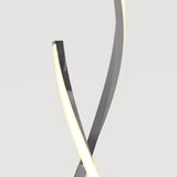 Artika Chrome Swirl LED Floor Lamp - McGrocer