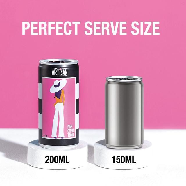 Artisan Drinks Co. Pink Citrus Tonic Cans 6 x 200ml - McGrocer