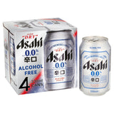 Asahi Super Dry 0.0% Alcohol Free Cans 4x330ml - McGrocer