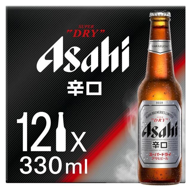 Asahi Super Dry Beer Lager Bottles 12 x 330ml - McGrocer