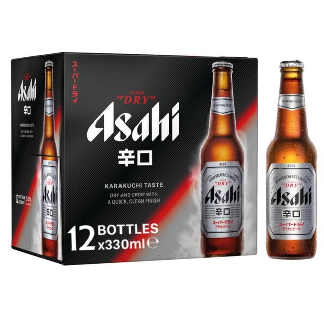 Asahi Super Dry Beer Lager Bottles 12 x 330ml - McGrocer