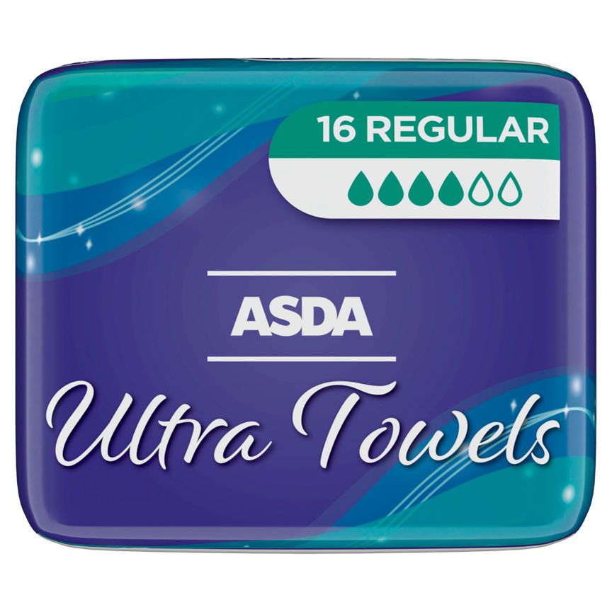 ASDA 16 Regular Ultra Towels - McGrocer