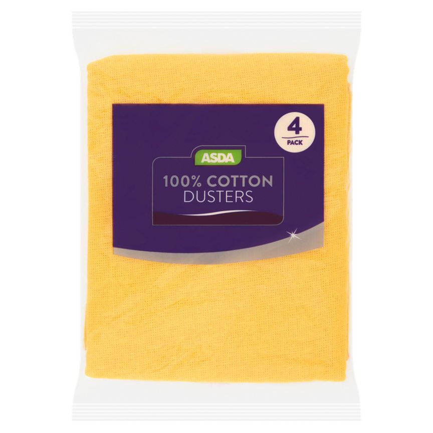 ASDA 4 100% Cotton Dusters - McGrocer
