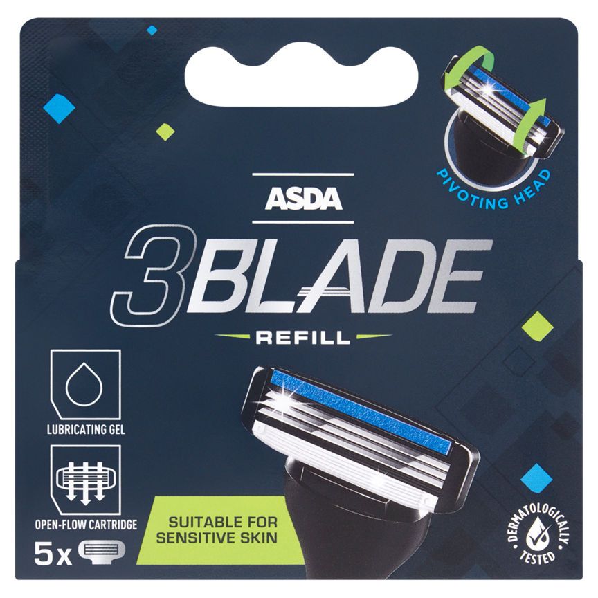 ASDA 5 Male 3 Blade Refill - McGrocer