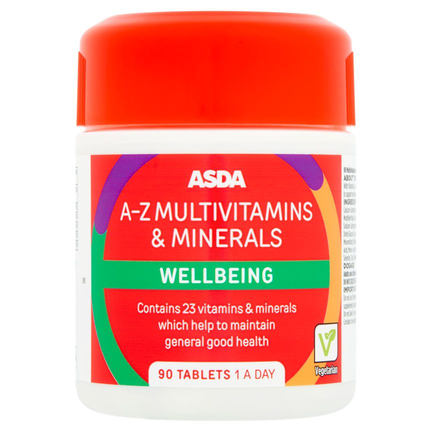 ASDA A-Z Multivitamins & Minerals Wellbeing Tablets - McGrocer