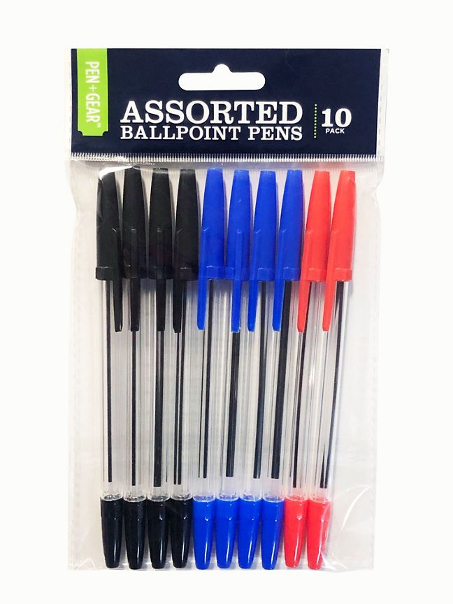 ASDA Assorted Ball Point Pen Pack - McGrocer