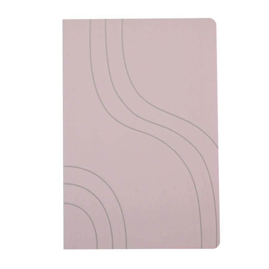 ASDA Beige Stripe Notebook - McGrocer