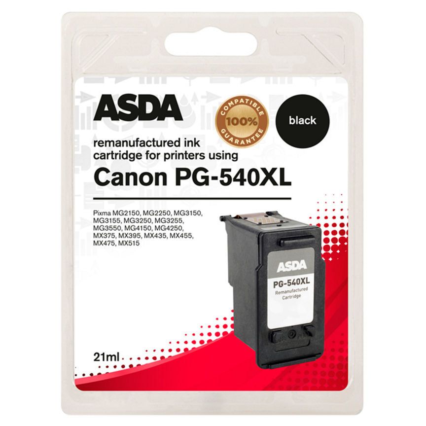 ASDA Canon PG-540XL Black Ink Cartridge - McGrocer