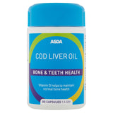 ASDA Cod Liver Oil Bone & Teeth Health Capsules - McGrocer
