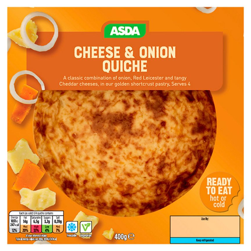 ASDA Delicious Cheese & Onion Quiche - McGrocer