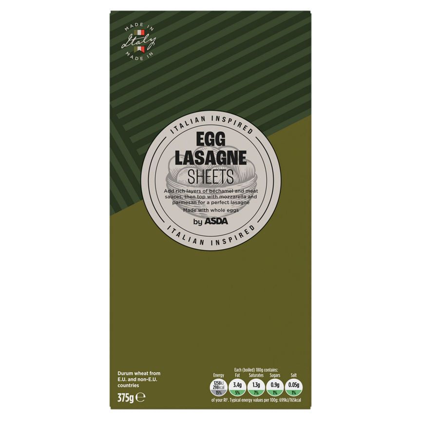 ASDA Egg Lasagne Sheets - McGrocer