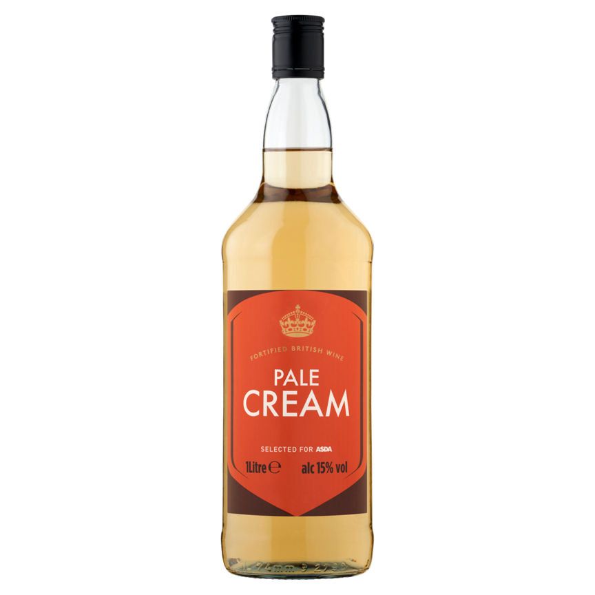 ASDA Fortified British Wine Pale Cream 1 Litre - McGrocer
