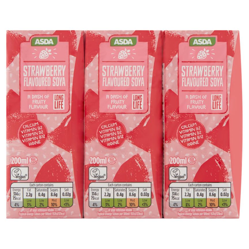 ASDA Free From Strawberry Soya Drink - McGrocer