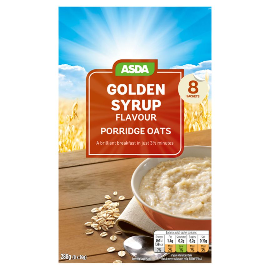 ASDA Golden Syrup Flavour Porridge Oats - McGrocer