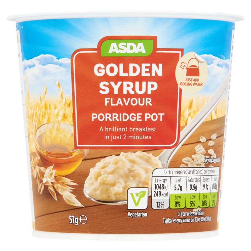 ASDA Golden Syrup Flavour Porridge Pot - McGrocer