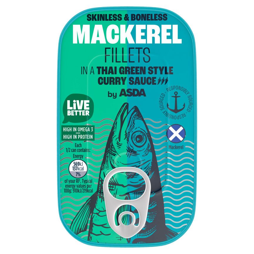 ASDA Mackerel Fillets in a Thai Green Curry Sauce - McGrocer