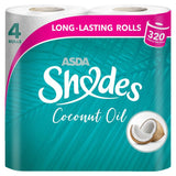 ASDA Shades Coconut Toilet Tissue 4 Rolls - McGrocer