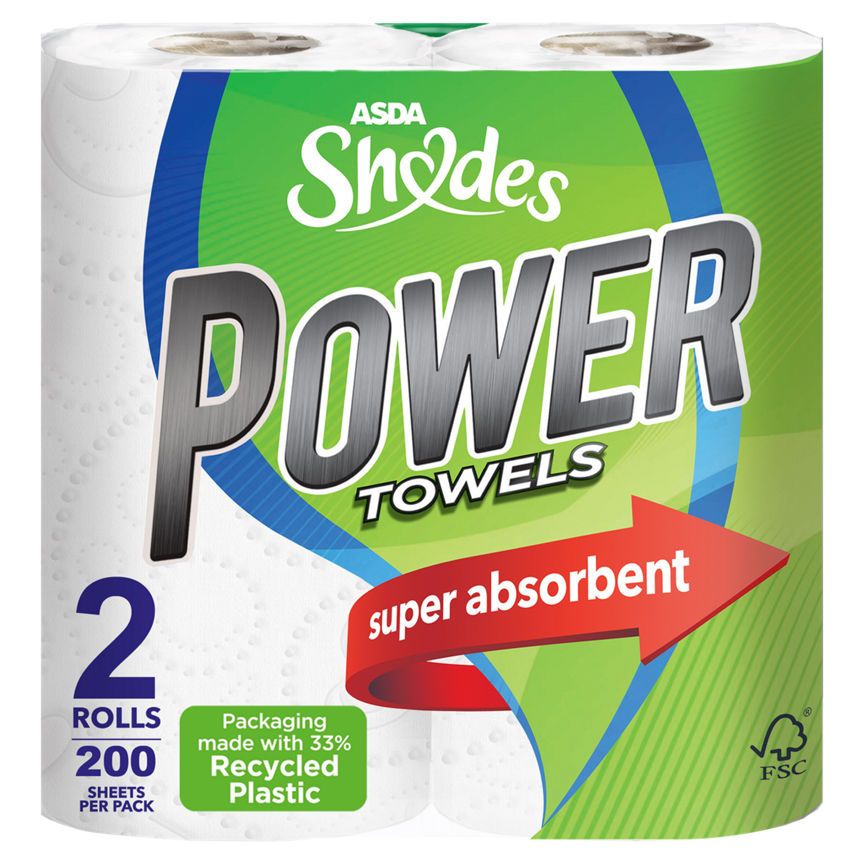 ASDA Shades Power Towels 2 Rolls - McGrocer