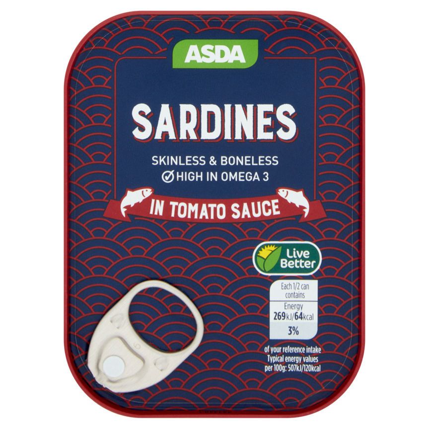 ASDA Skinless & Boneless Sardines in Tomato Sauce - McGrocer