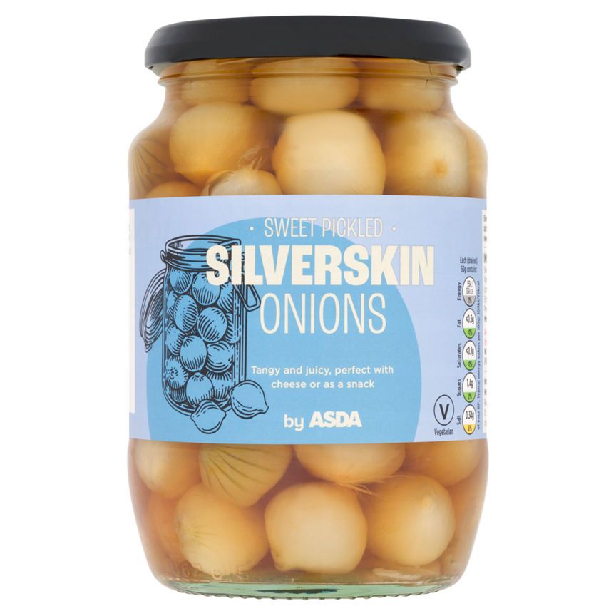 ASDA Sweet Pickled Silverskin Onions 710g - McGrocer