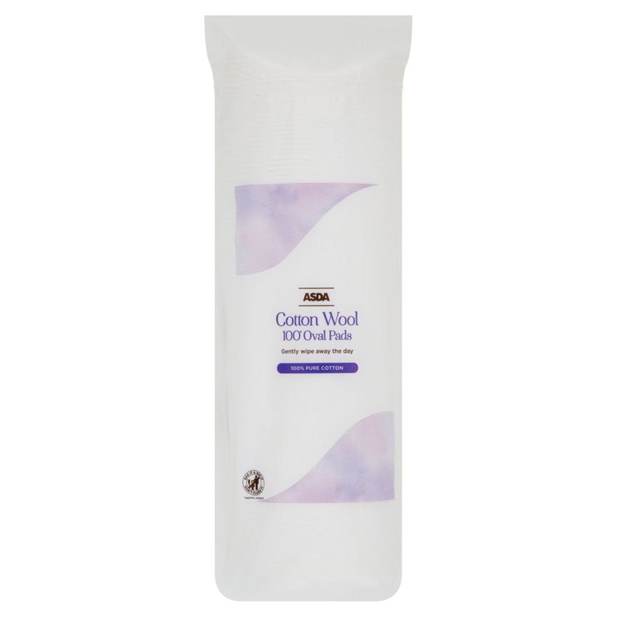 ASDA The Skin System Large Oval Cotton Wool Pads - McGrocer