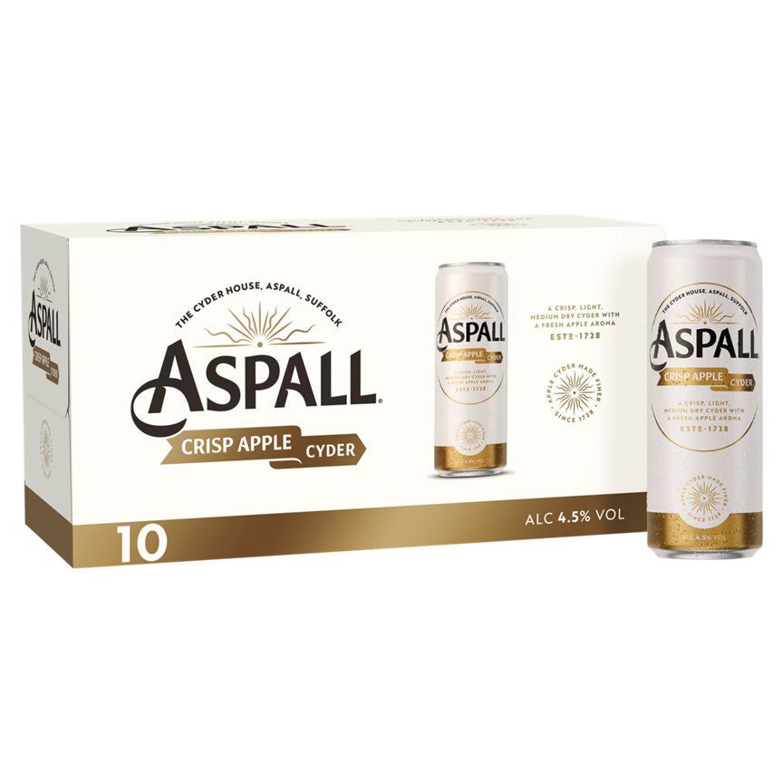 Aspall Crisp Apple Cyder 10 x 330ml - McGrocer