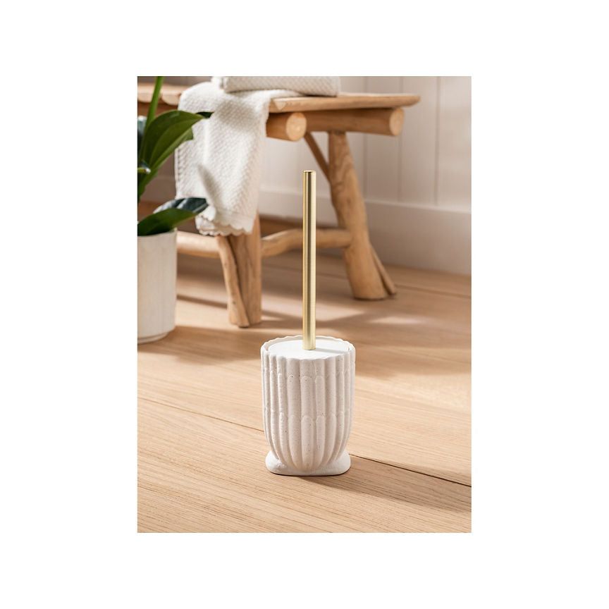 At Home with Stacey Solomon Cream Shell Toilet Brush - McGrocer