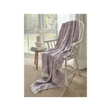 At Home with Stacey Solomon Lilac Knitted Throw - McGrocer