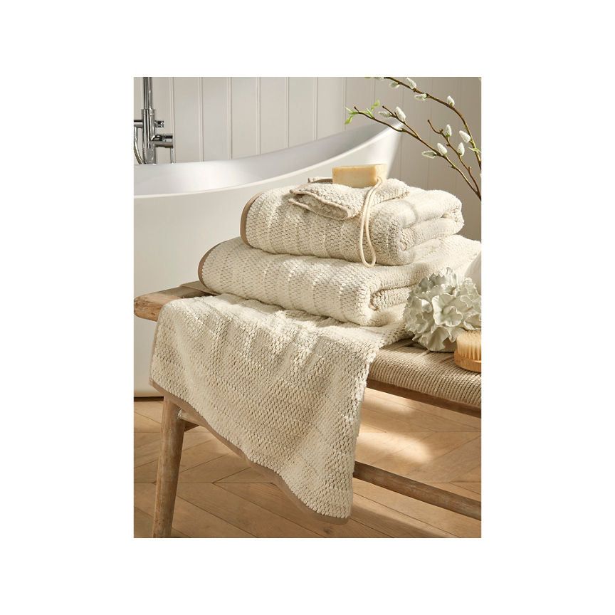 At Home with Stacey Solomon Natural Textured Bath Sheet - McGrocer