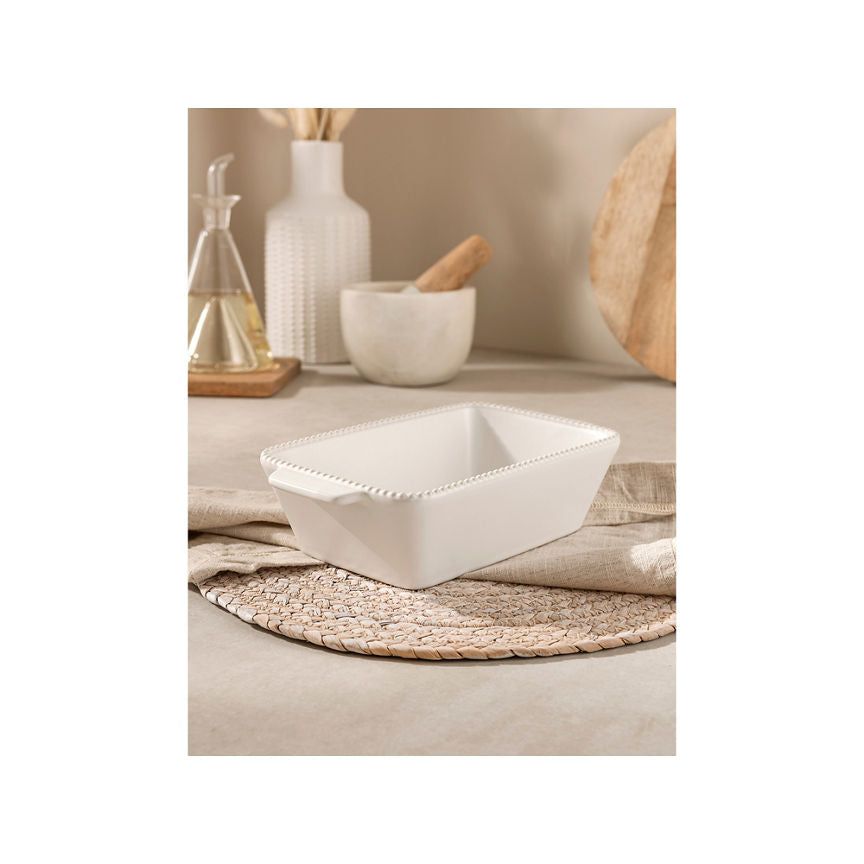 At Home with Stacey Solomon White Beaded 20cm Roaster - McGrocer