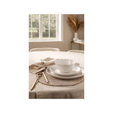 At Home with Stacey Solomon White Beaded Dinner Set 12 piece - McGrocer