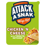 Attack A Snak Chicken 'n Cheese Wrap Kit with Tomato Ketchup - McGrocer