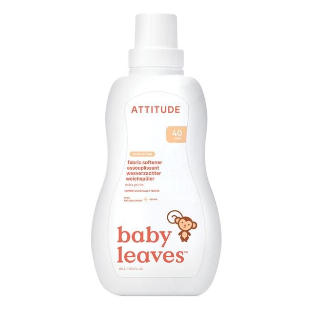 Attitude Baby Leaves Fabric Softener - 40 Loads - Pear Nectar 1L - McGrocer