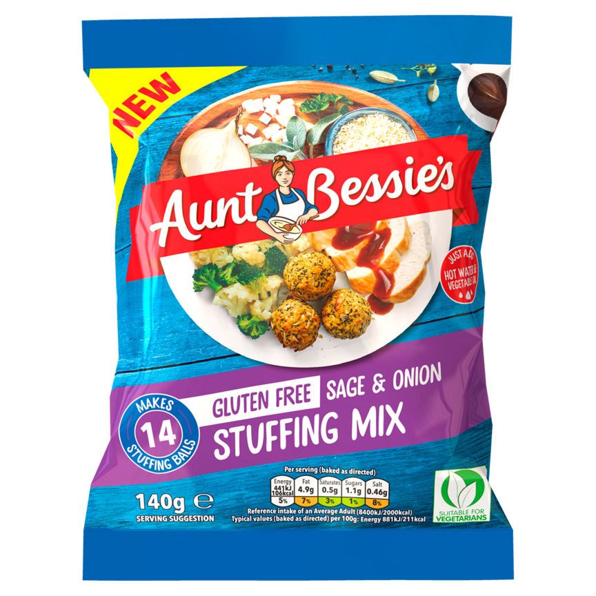 Aunt Bessie's Gluten Free Sage & Onion Stuffing Mix - McGrocer