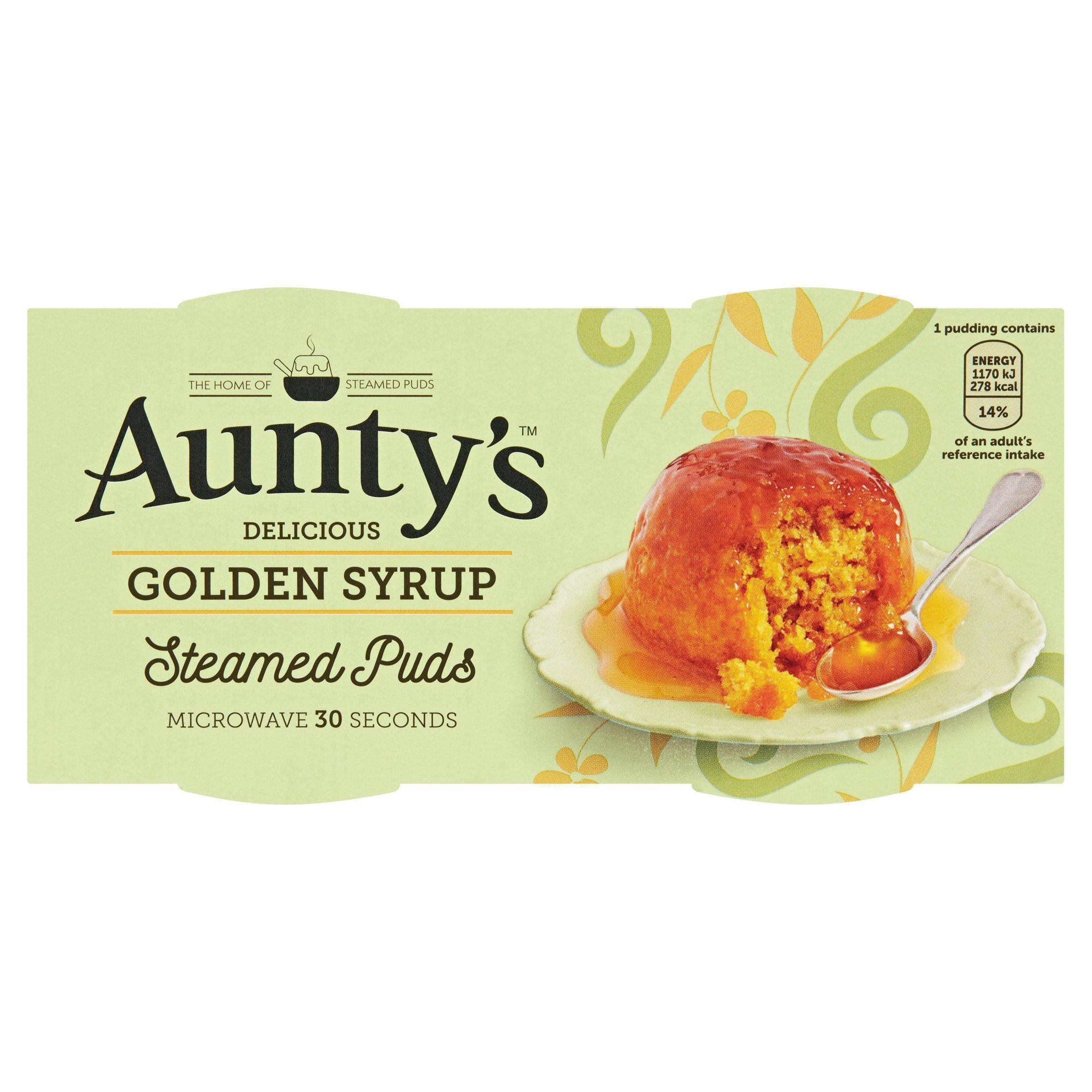 Aunty's Golden Syrup Steamed Pudding 2x100g - McGrocer
