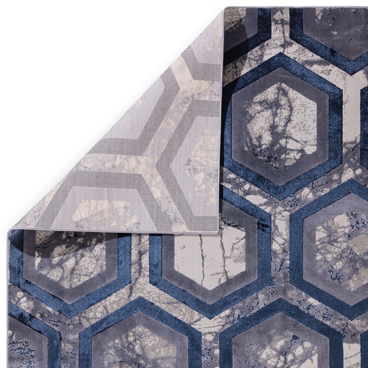 Aurora Hexagon Rug, in 2 Sizes - McGrocer