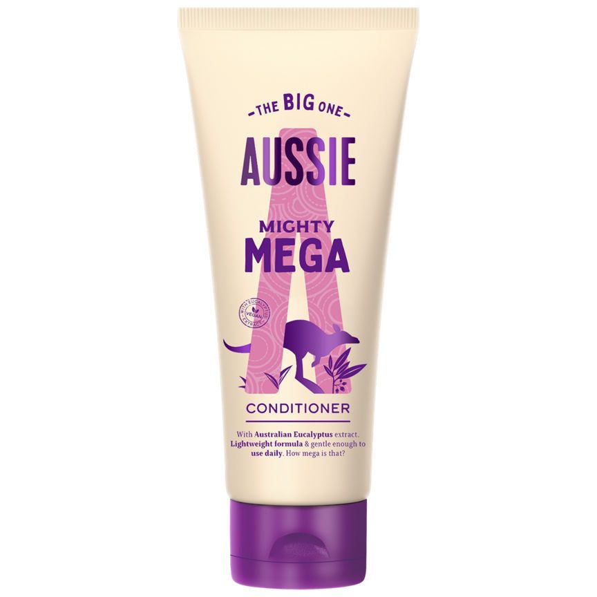 Aussie Mighty Mega Conditioner - Vegan - Lightweight & Gentle - For Soft & Shiny Hair, - McGrocer