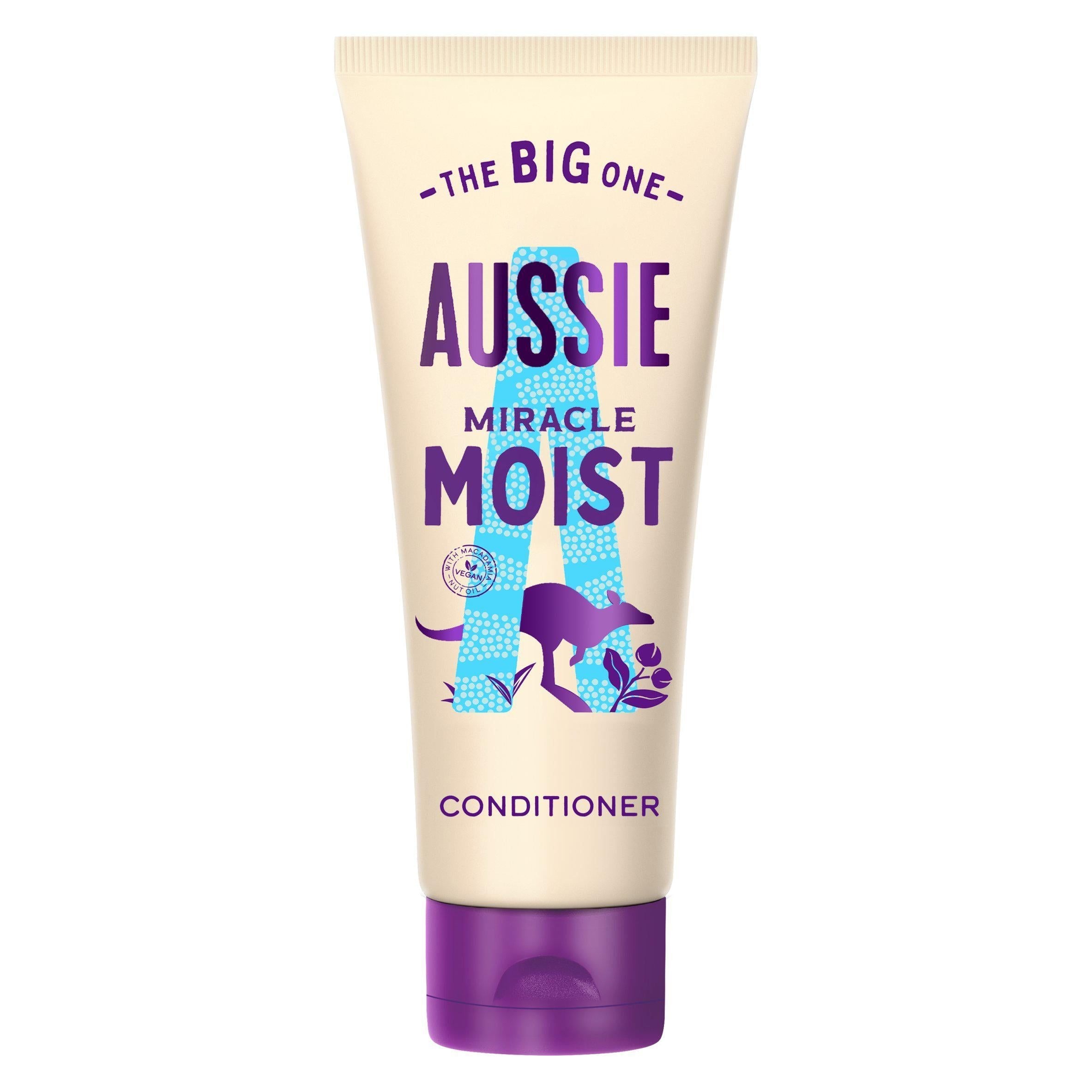 Aussie Miracle Moist Moisture Quenching Vegan Hair Conditioner 350ml - McGrocer