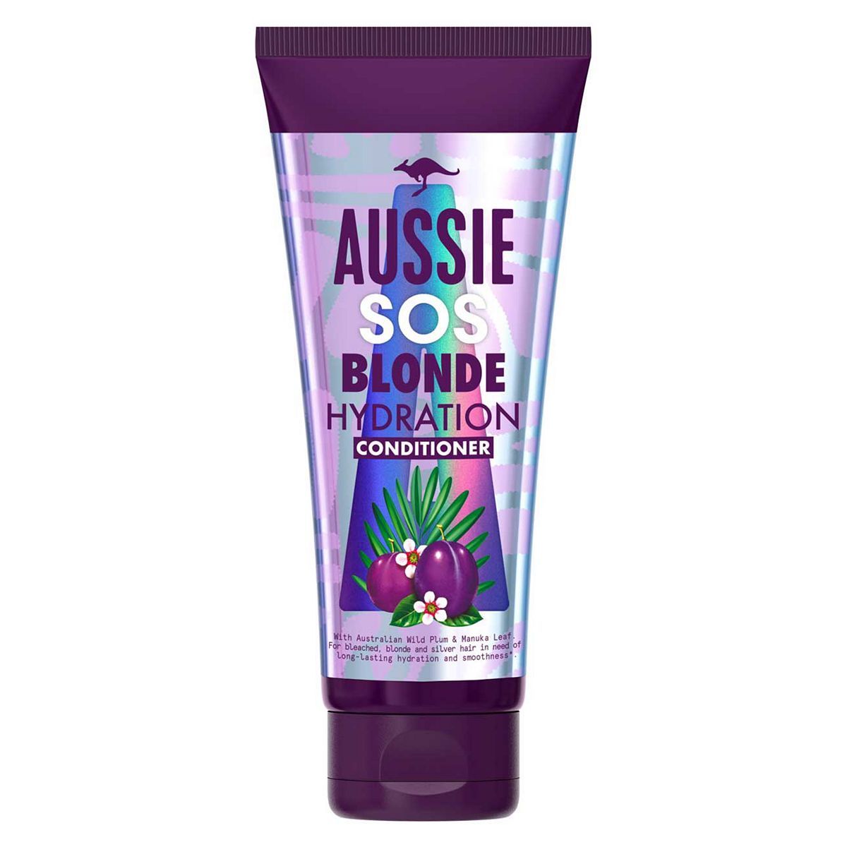 Aussie SOS Blonde and Silver Hair Hydration Vegan Hair Purple Conditioner 200ml - McGrocer
