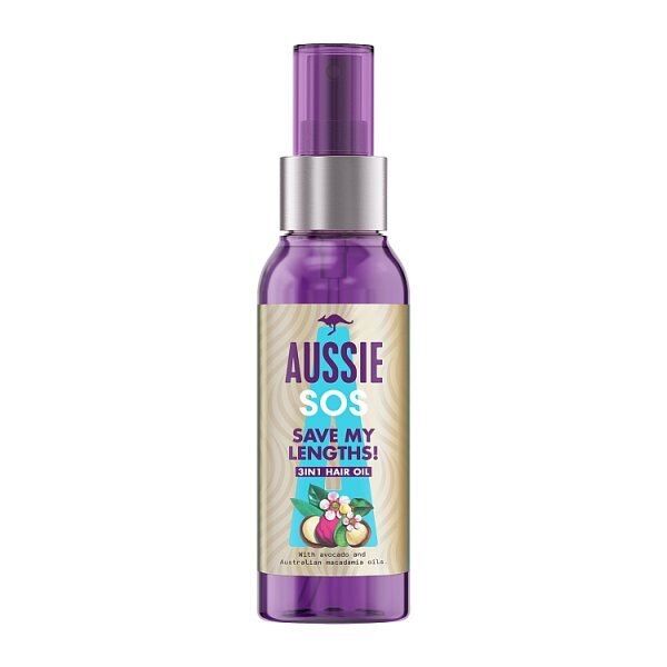 Aussie SOS Save My Lengths 3 In 1 Hair Oil, 100ml - McGrocer