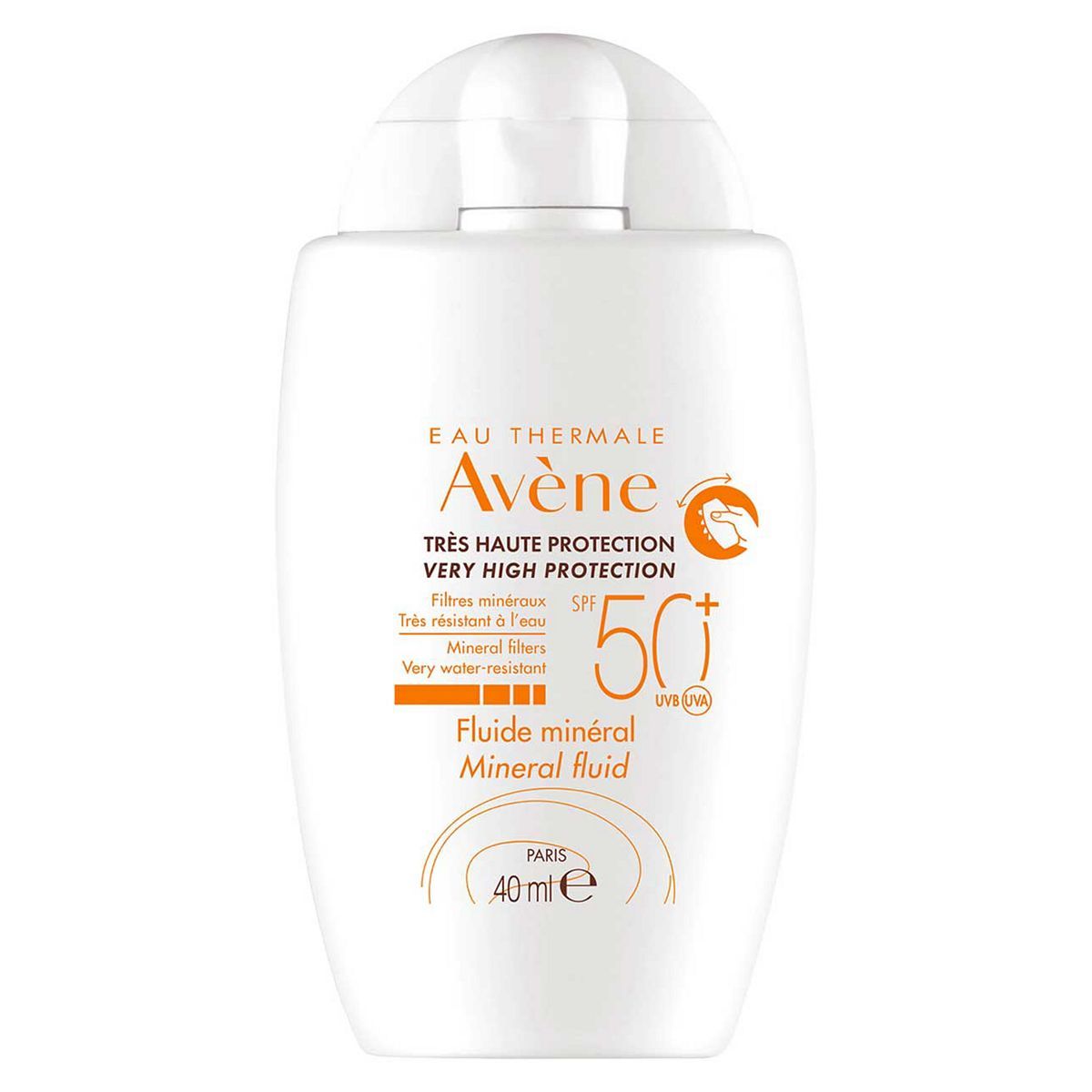 Avène Very High Protection Mineral Fluid SPF50+ Sun Cream for Intolerant Skin 40ml - McGrocer