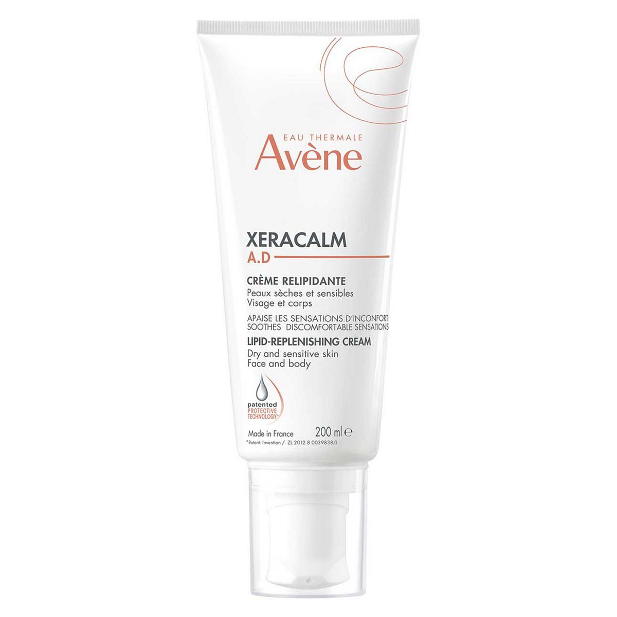 Avène XeraCalm A.D. Lipid-Replenishing Cream Moisturiser for Dry, Itchy Skin 200ml - McGrocer